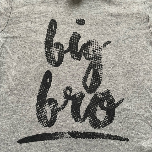 Big Bro Kavio Gray Kids Tee with Black Print - Picture 3 of 4